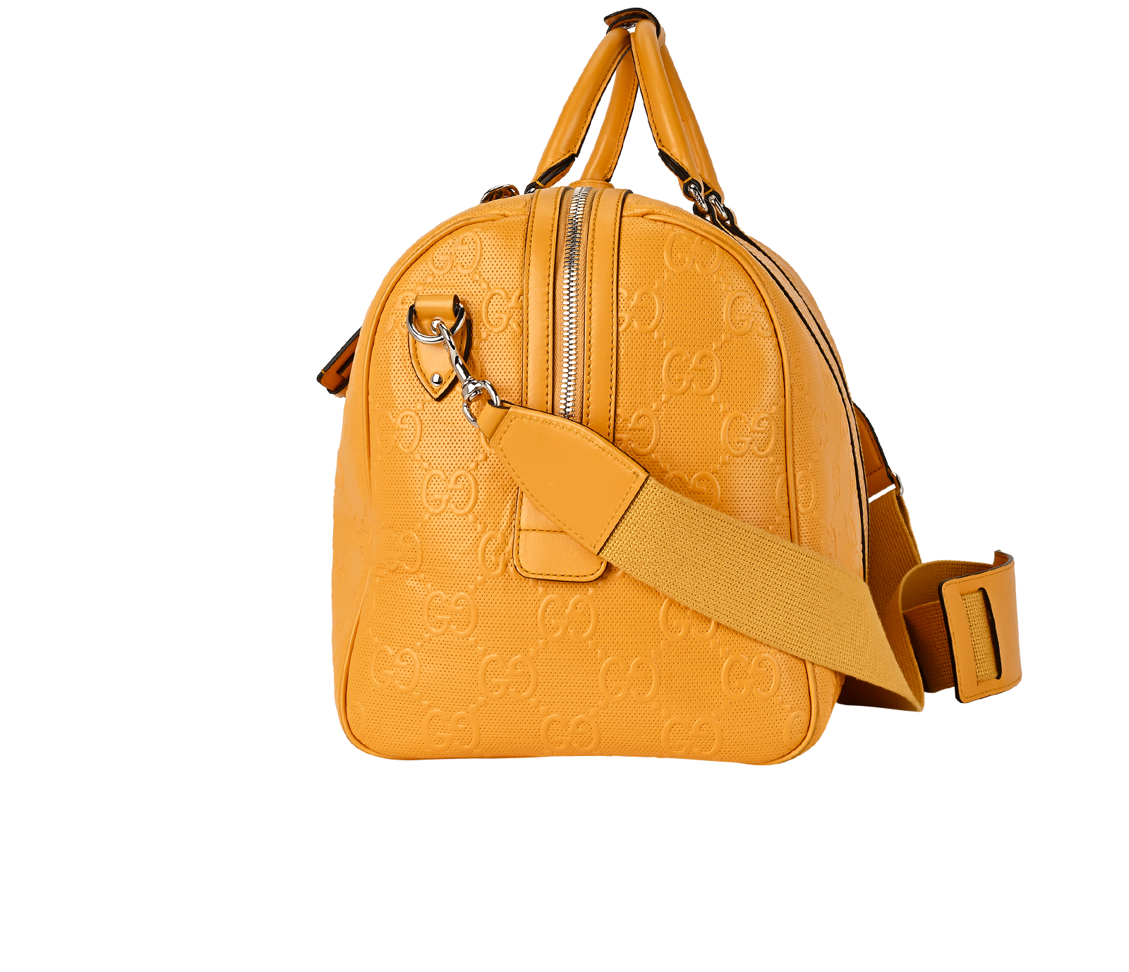 GG Duffle Bag, &pound;1,800, Handbags, Yellow, Leather, Bottom view
